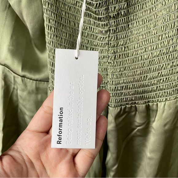 Reformation Oaklie Silk Slip Midi Dress - Picture 10 of 11